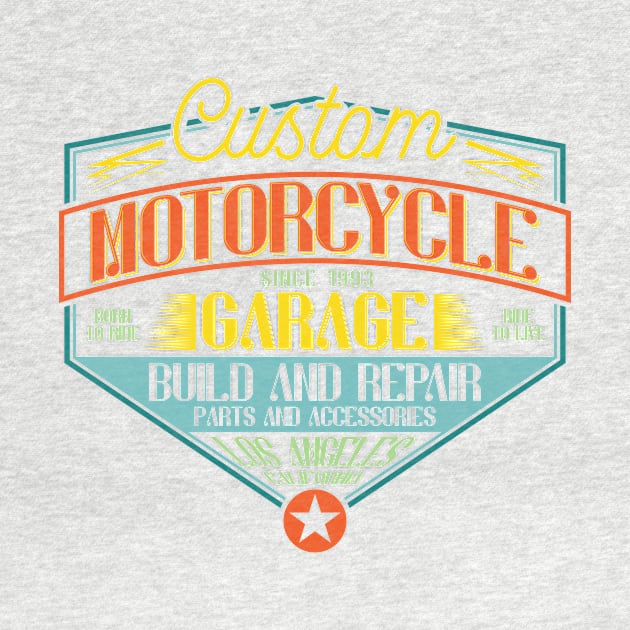 Custom Motorcycle Garage Los Angeles by BrillianD